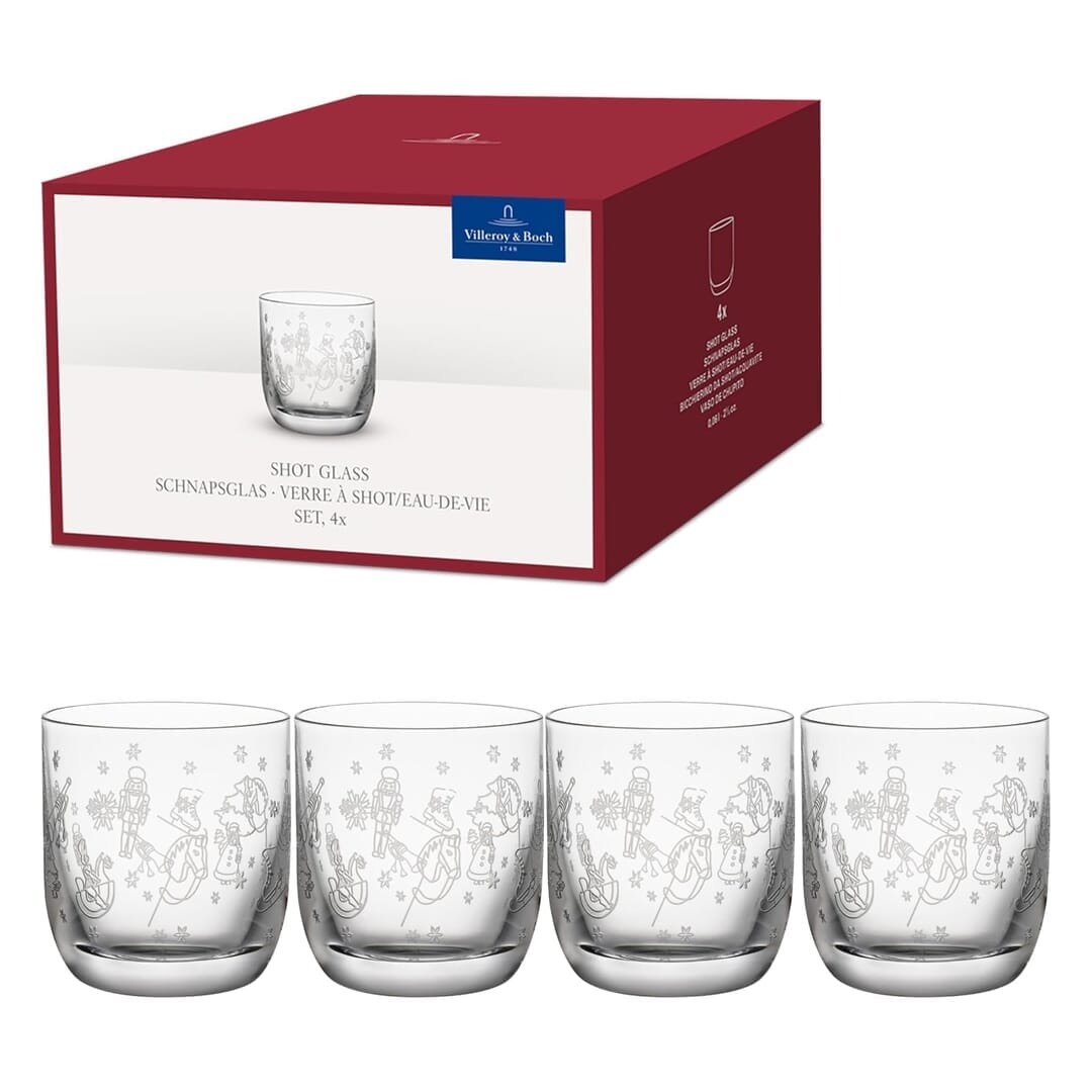 Villeroy & Boch Toy'S Delight Set Di Bicchieri Da Shot Natale 4 Pezzi