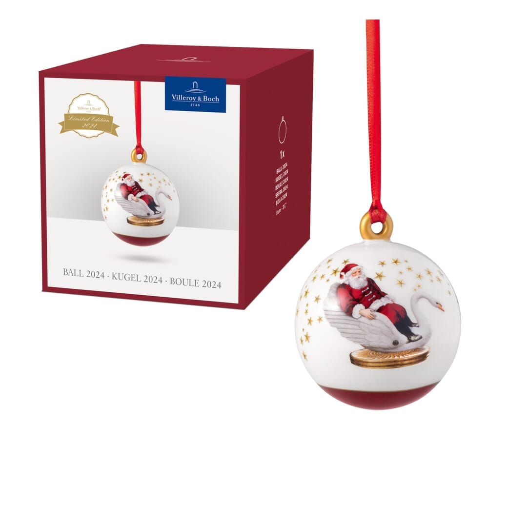 Villeroy & Boch Annual Christmas Edition Addobbo Pallina 2024 Porcellana Pre