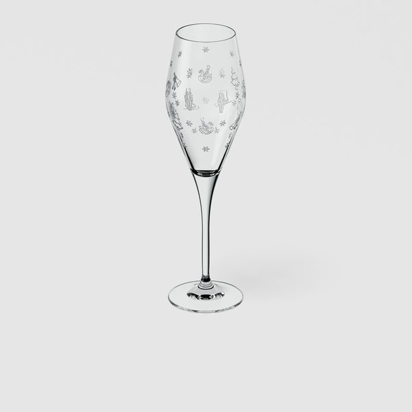 Toy's Delight Bicchiere da champagne/ spumante  trasparente, 120 ml - set da 2