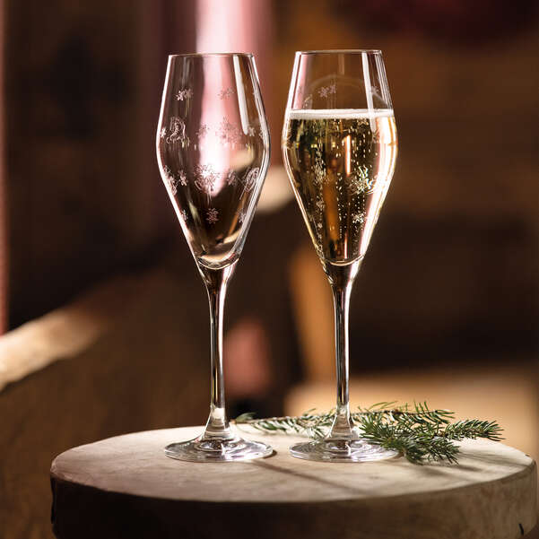 Toy's Delight Bicchiere da champagne/ spumante  trasparente, 120 ml - set da 2