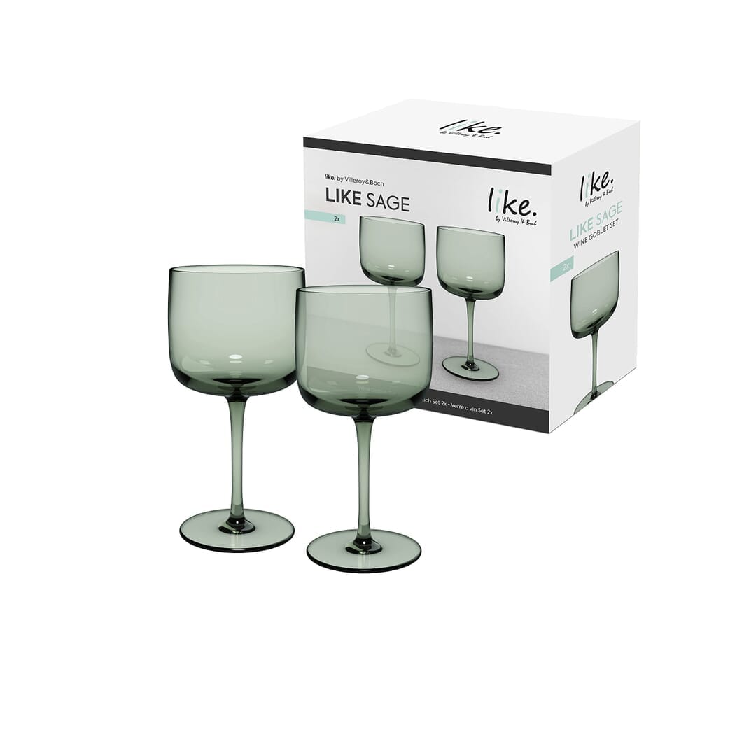 Villeroy & Boch Sage Calice Da Vino Set 2 Pz Vetro Colorato Verde