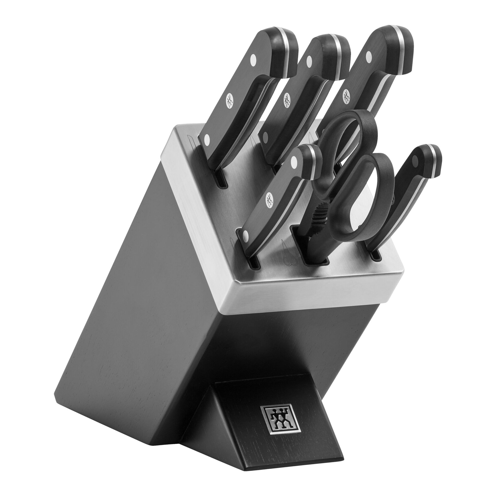 Gourmet Set di coltelli con ceppo, 7-pz., nero