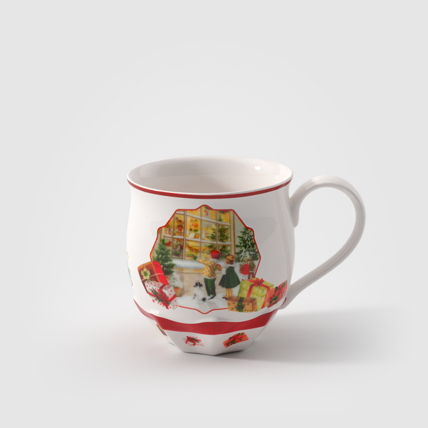 Toy's Fantasy Tazza con manico  bianca, 450 ml, Premium Porcelain