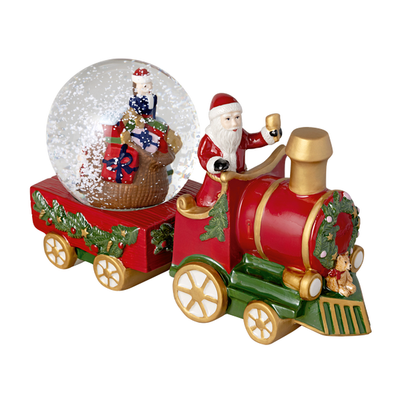Christmas Toy's treno con globo di neve multicolore, 22 x 8,5 x 12,5 cm