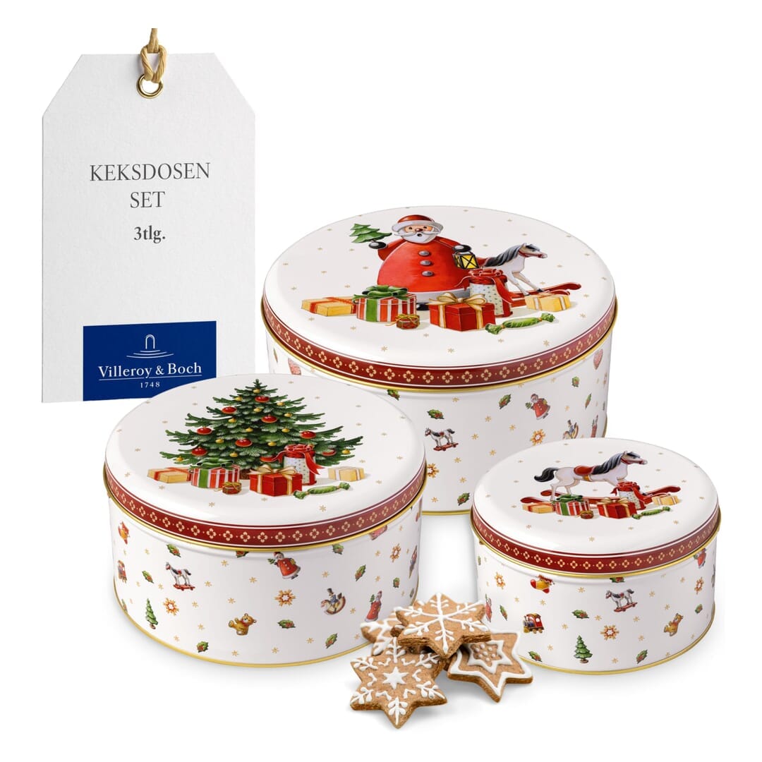 Villeroy & Boch Winter Collage Set Barattoli Per Dolci 3 Pezzi