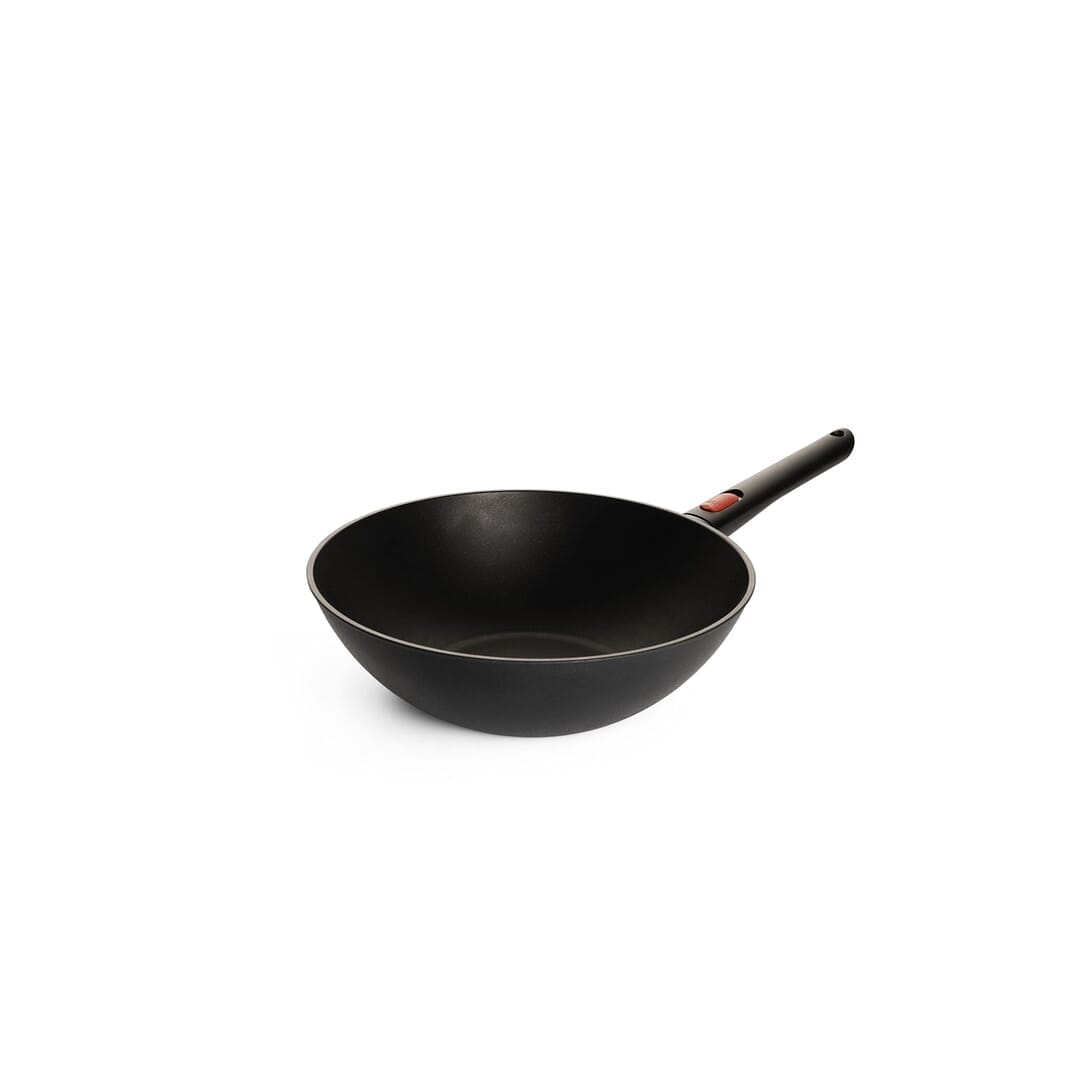 Woll Eco Lite Padella Wok Induttiva Con Manico Rimovibile 100% Alluminio Ricicla