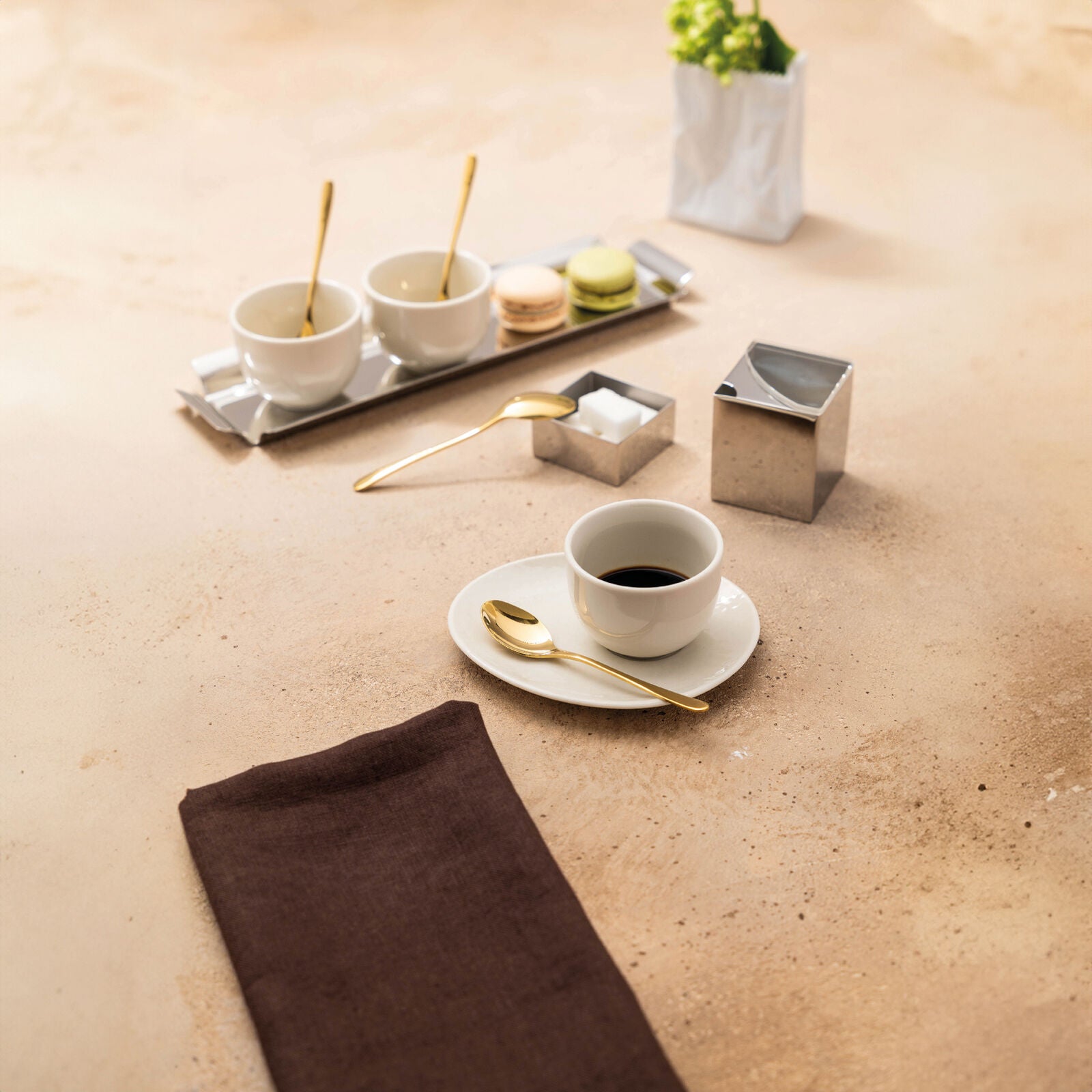 Taste - Set 6 cucchiaini caffè espresso colore gold