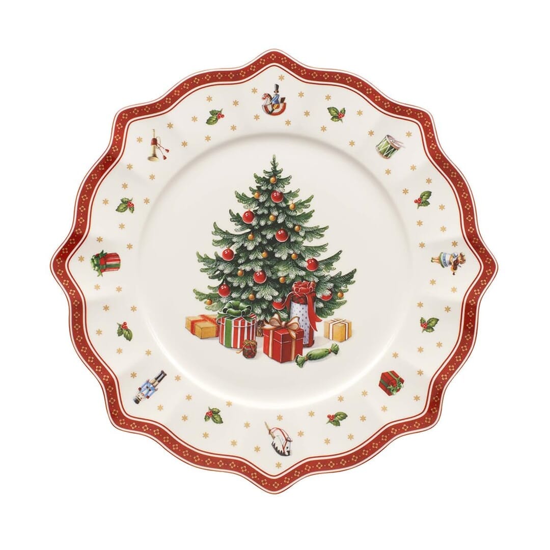 Villeroy & Boch Toy'S Delight Piatto Segnaposto Natale Ceramica Porcellana