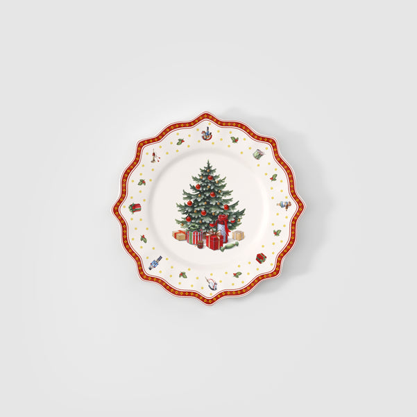 Toy's Delight Piatto segnaposto  rosso, Ø34,5 cm, Premium Porcelain