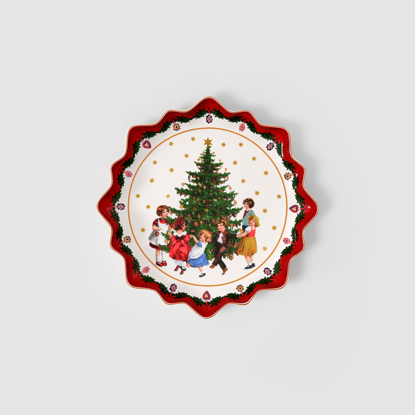 Toy's Fantasy Vassoio per pasticcini  multicolore, Premium Porcelain