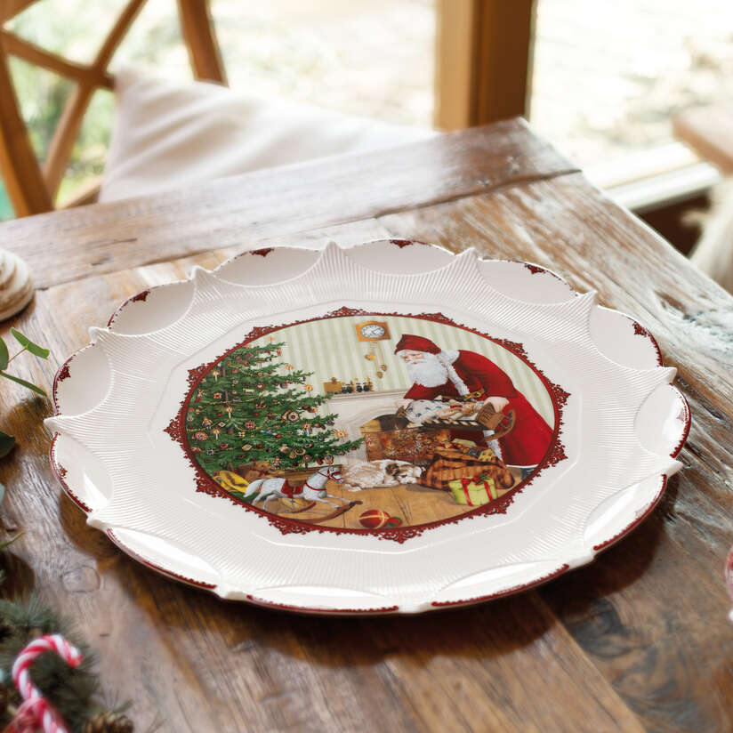 Toy's Fantasy Vassoio per pasticcini  multicolore, Premium Porcelain