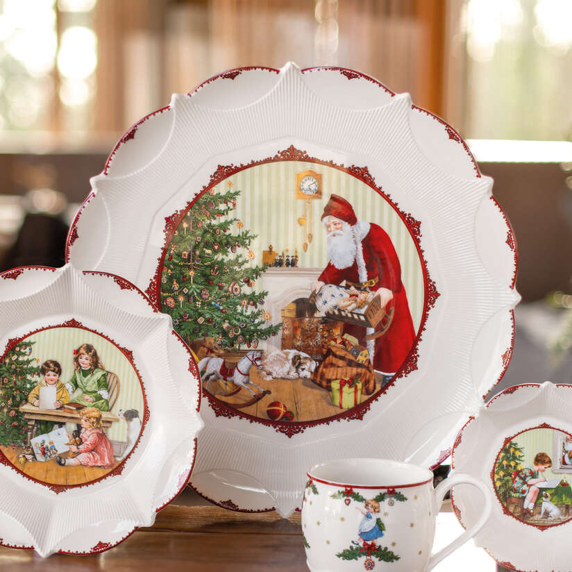 Toy's Fantasy Vassoio per pasticcini  multicolore, Premium Porcelain