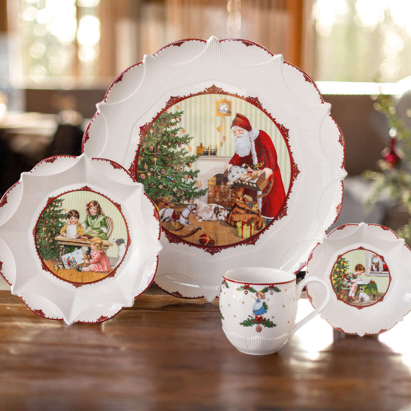 Toy's Fantasy Vassoio per pasticcini  multicolore, Premium Porcelain