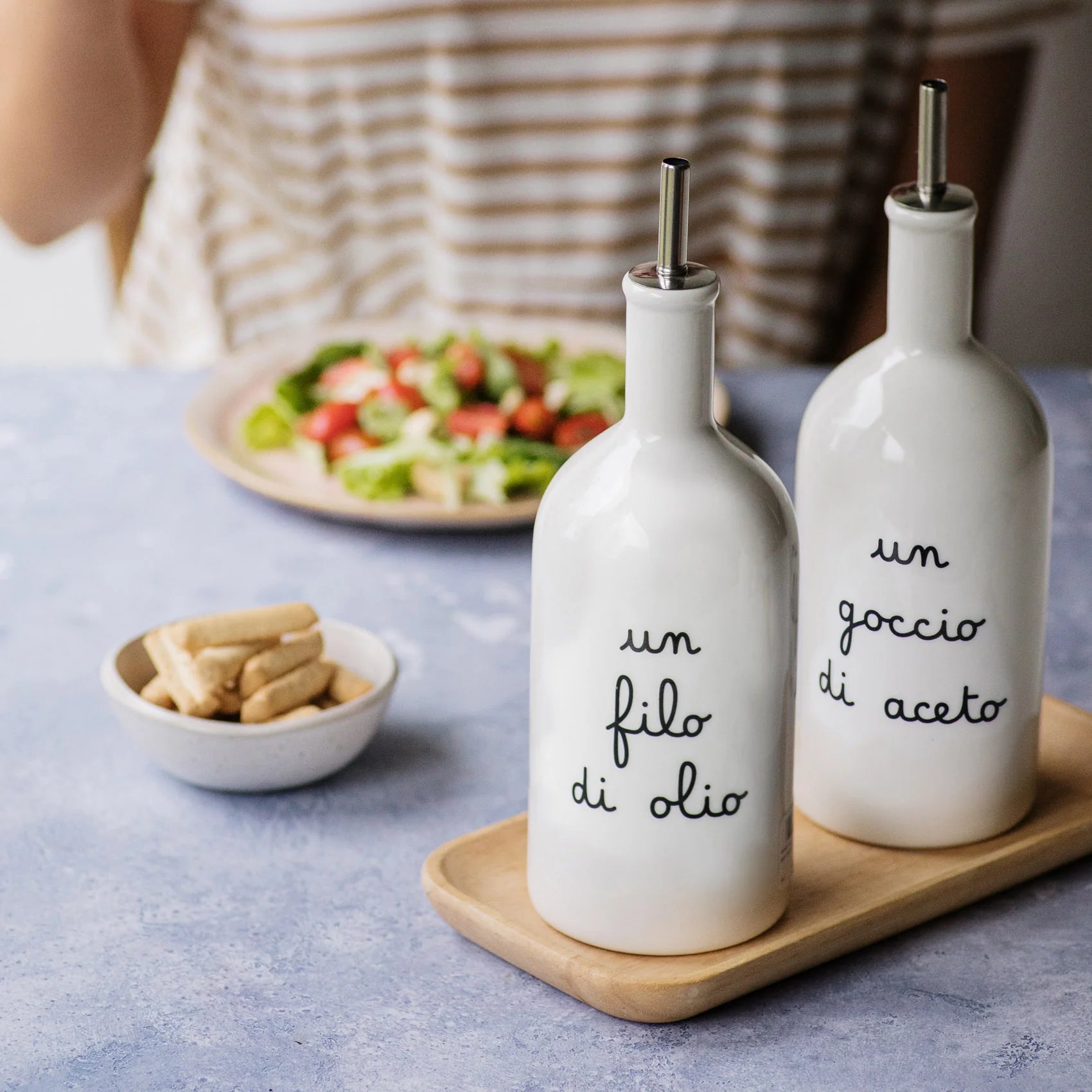 Bottiglia in Gres " Un Filo D'Olio " - 600ML