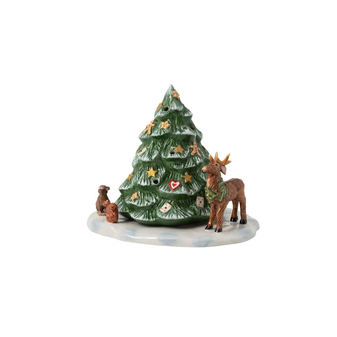 Villeroy & Boch Babbo Natale Con Animali Del Bosco Statuetta Decorativa In P