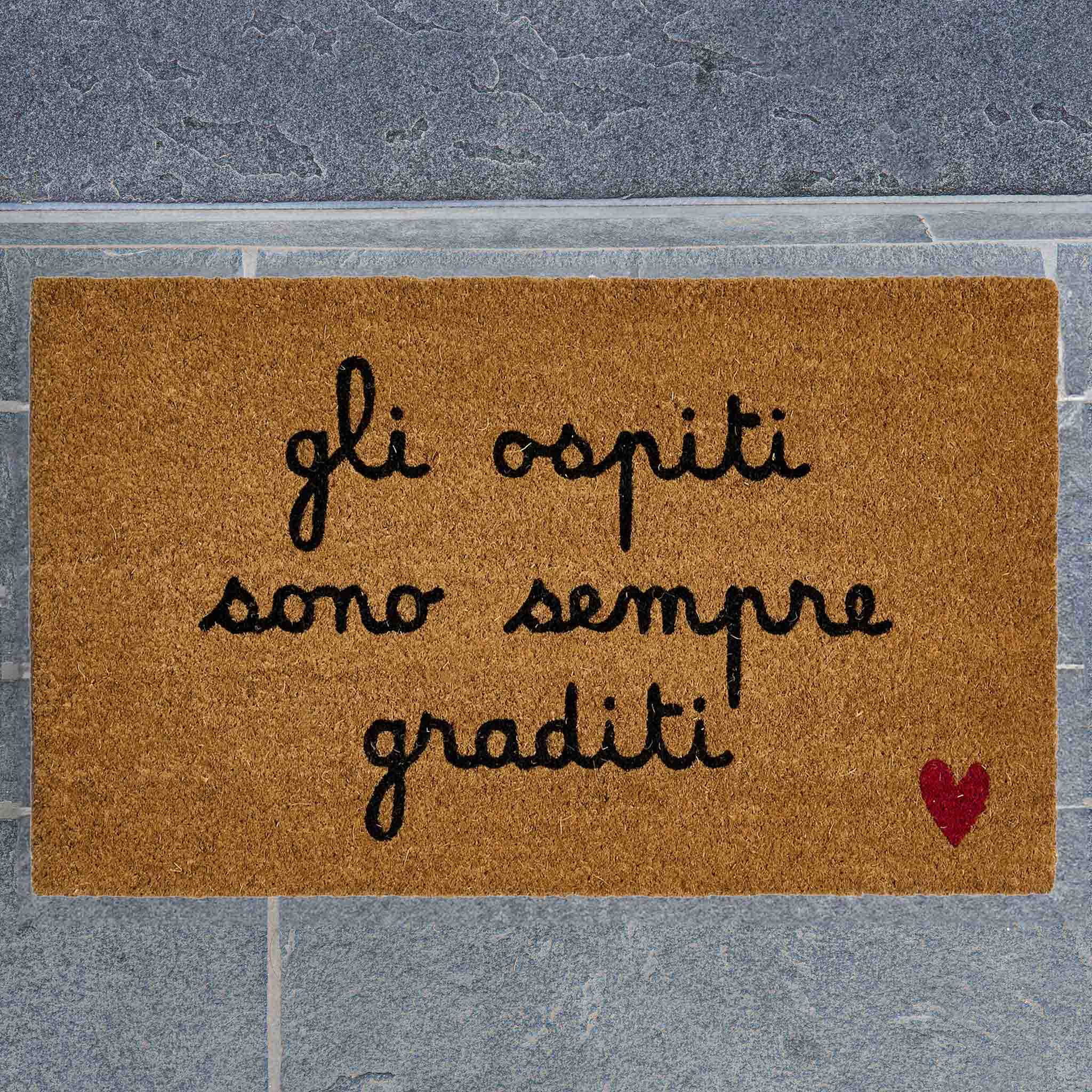 Zerbino " Gli Ospiti Sono Sempre Graditi " - 45X75Cm
