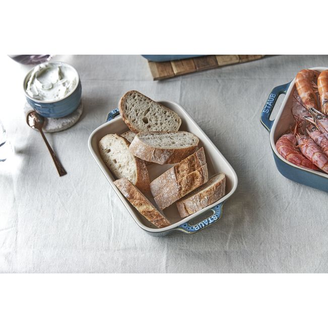 Set di pirofile rettangolare - 3-pz., turchese antico