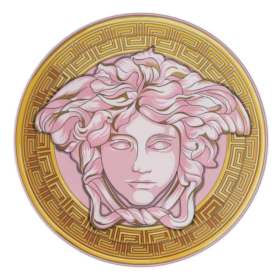 Piatto Segnaposto Versace Medusa Amplified Pink