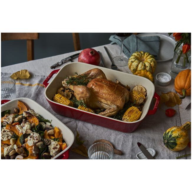 Staub Ceramique Set di pirofile rettangolare - 3-pz., ciliegia