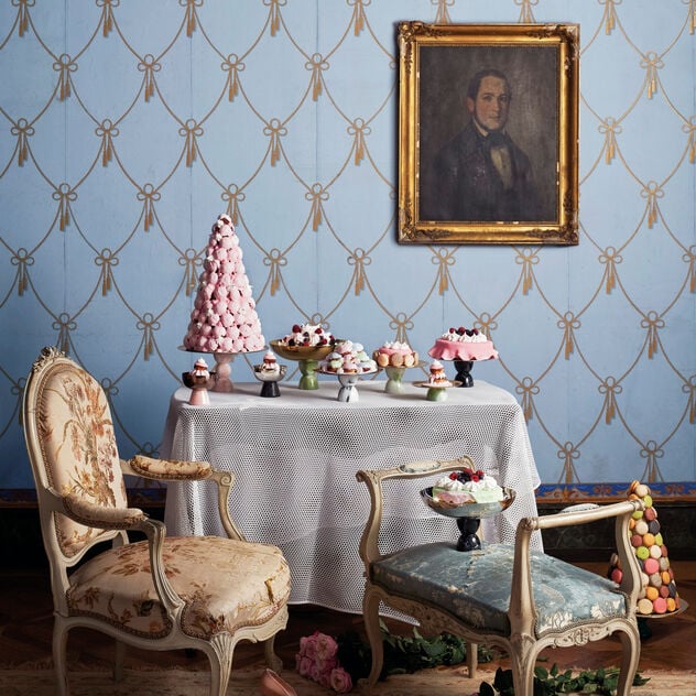 MADAME Coppa con piede - Acciaio inox, Resina