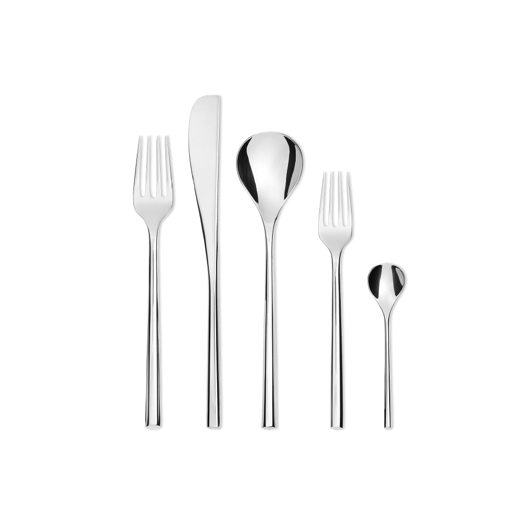 Alessi Ti04S5 Set Di Posate In Acciaio Inossidabile 5 Pezzi