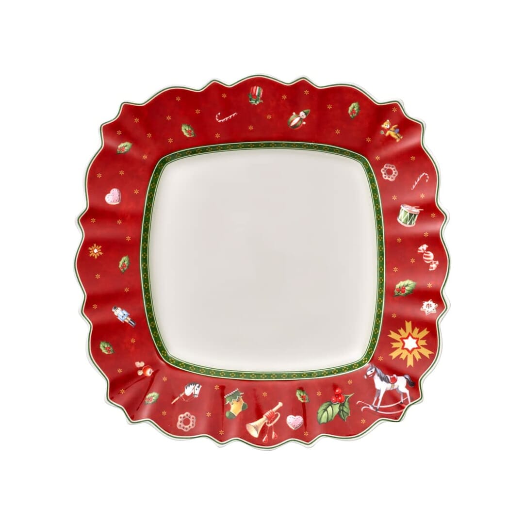 Villeroy & Boch Toy'S Delight Piatto Piano Quadrato Rosso