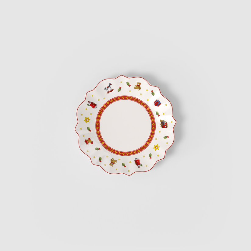 Toy's Delight Piatto da pane  rosso, Ø17,9 cm, Premium Porcelain