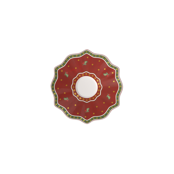 Toy's Delight Piattino per tazza caffelatte  bianca 19 cm Premium Porcelain