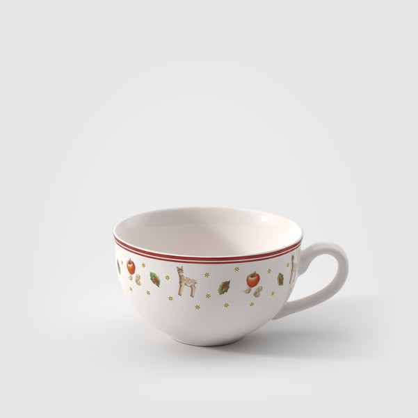 Toy's Delight Tazza da caffelatte  rossa, 260 ml, Premium Porcelain