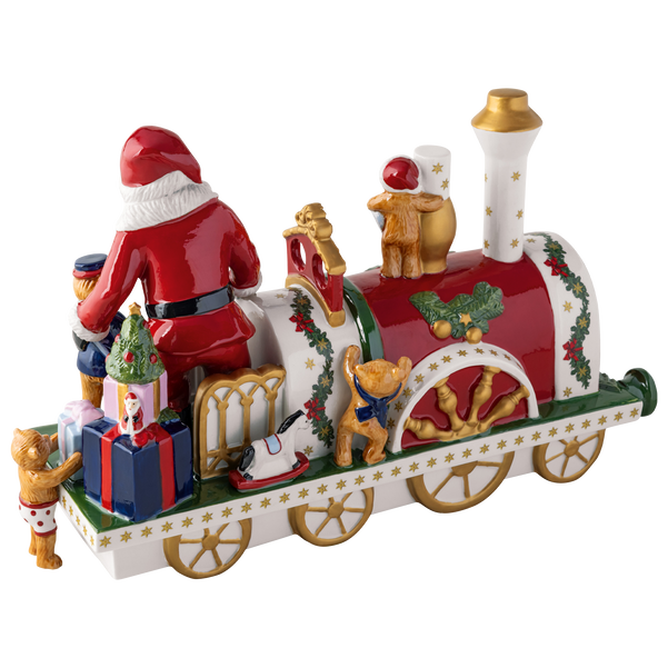 Christmas Toy's Statuetta Natale  multicolore, 31,3 x 12 x 19,3 cm, porcellana