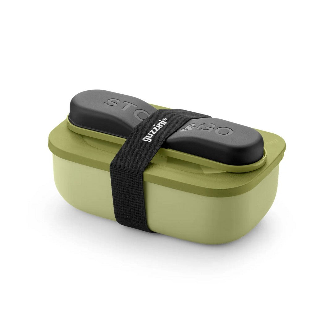 Guzzini Set Lunch Box Con Posate Da Viaggio Store&Go