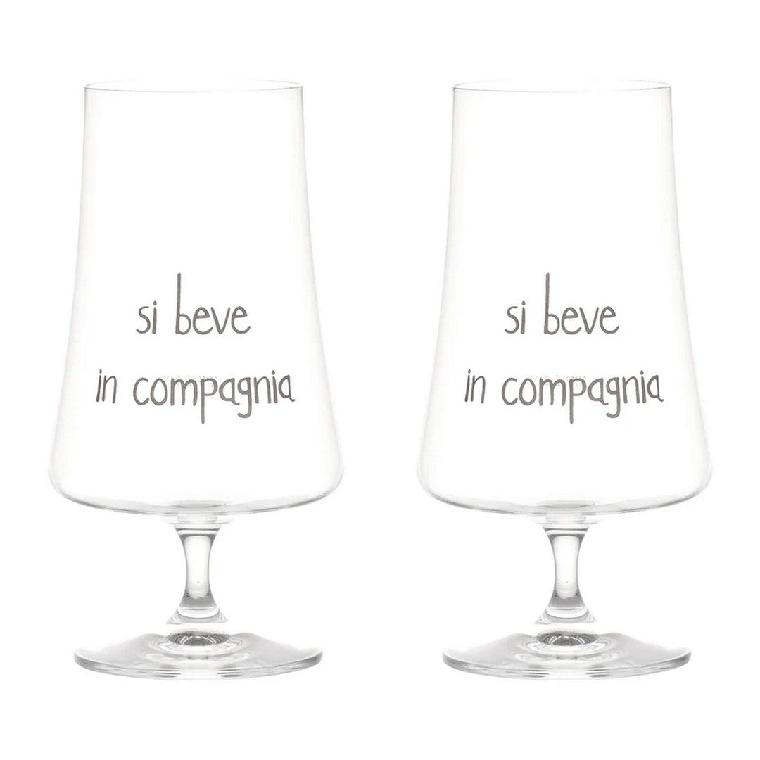 Simple Day Set 2 Bicchieri birra Si beve in compagnia - 55cl
