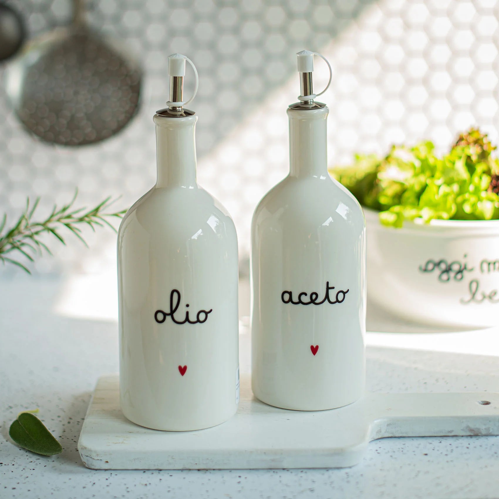 Bottiglia " Olio " - Cuore 600 ML