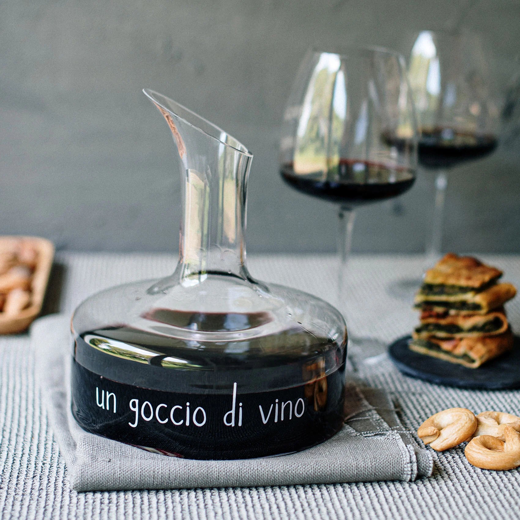 Simple Day Decanter in vetro Un goccio di vino