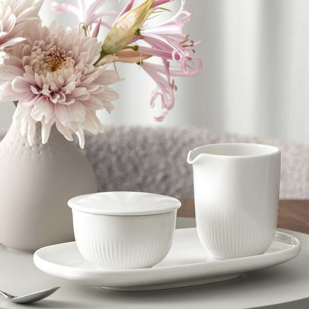 Afina Zuccheriera  bianca, 90 ml, Premium Porcelain