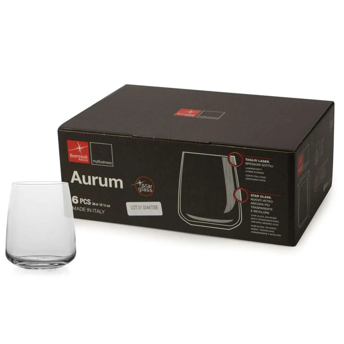 AURUM - BICCHIERE CL 37 - SET 6 BICCHIERI