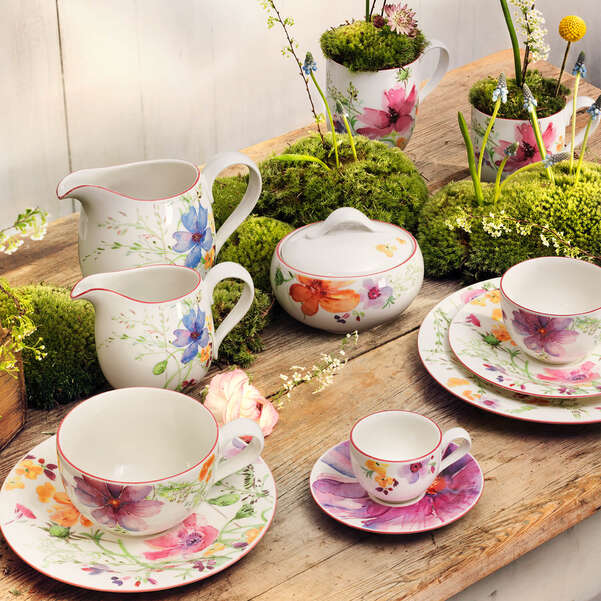 Mariefleur Zuccheriera multicolore, 370 ml, Premium Porcelain