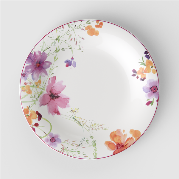 Mariefleur Piatto piano multicolore, Ø26,8 cm