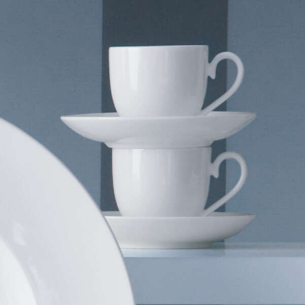 ROYAL Tazzina da caffè 70 Ml - Bianca, Premium Bone Porcelain