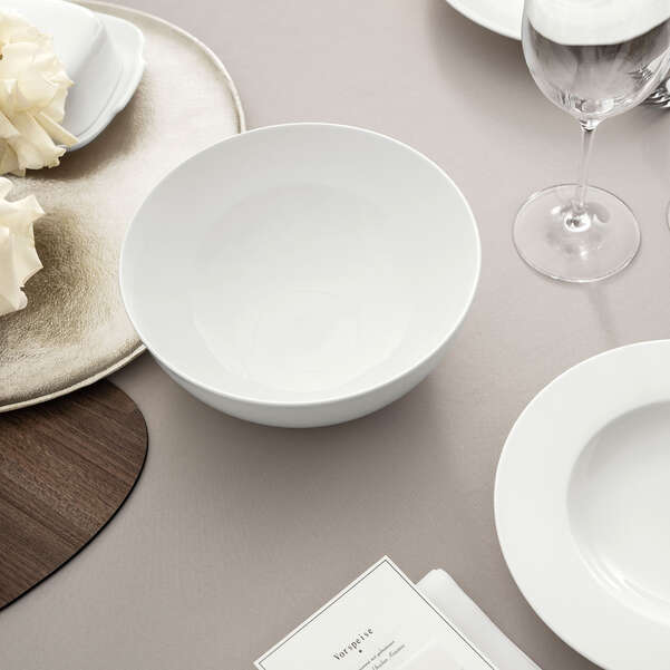 Royal Scodella da pasta/portata bianca, 1,5 l, Premium Bone Porcelain 23 cm