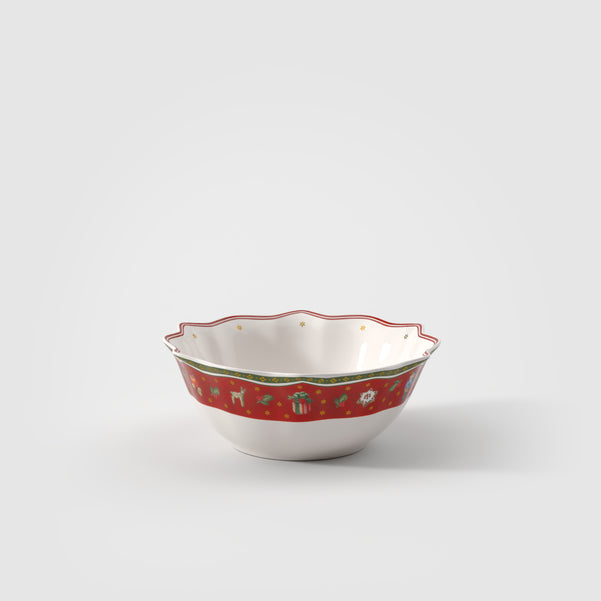 Toy's Delight Ciotola  rossa, 550 ml, Premium Porcelain