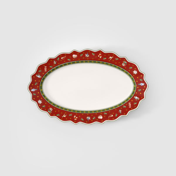 Toy's Delight Vassoio da portata  rosso, Premium Porcelain