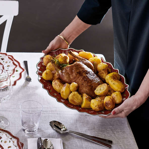Toy's Delight Vassoio da portata  rosso, Premium Porcelain