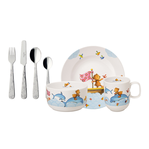 Villeroy & Boch - Kiddy Bears Set di stoviglie per bambini 7 pz.
