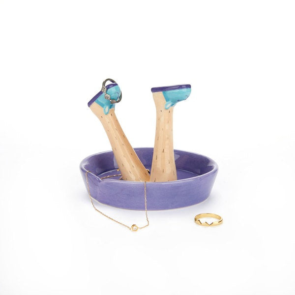Porta anelli Happy Legs Weekend ceramica