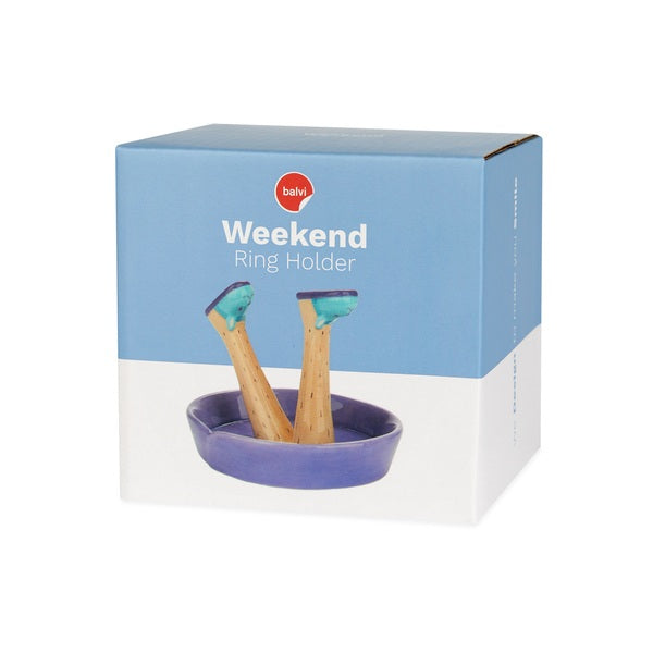Porta anelli Happy Legs Weekend ceramica