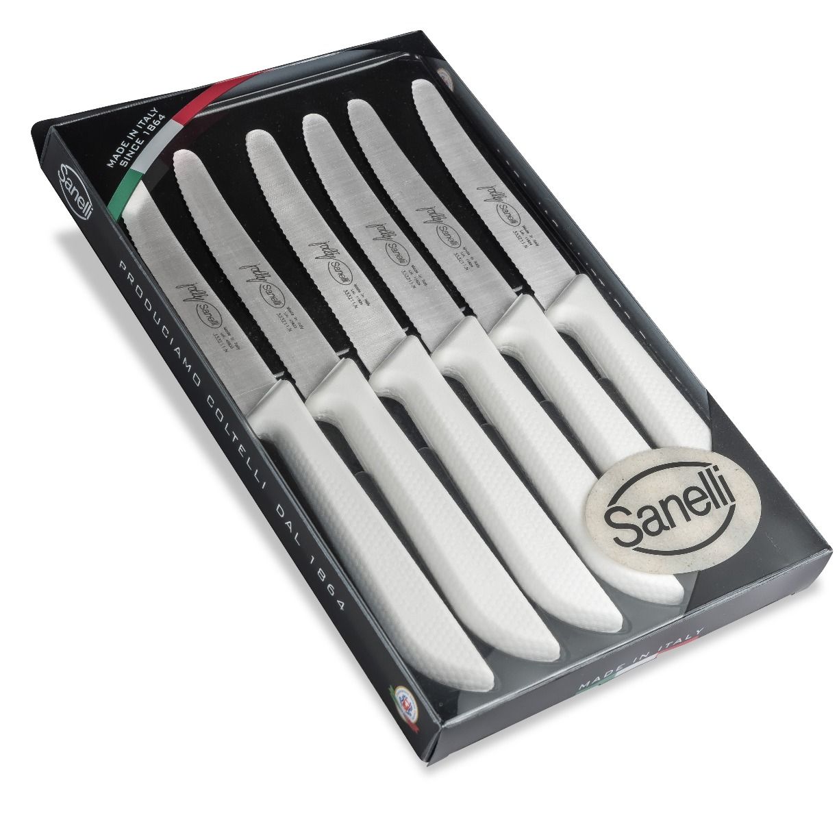 Conf. 6 pz. tavola BIANCO Jolly