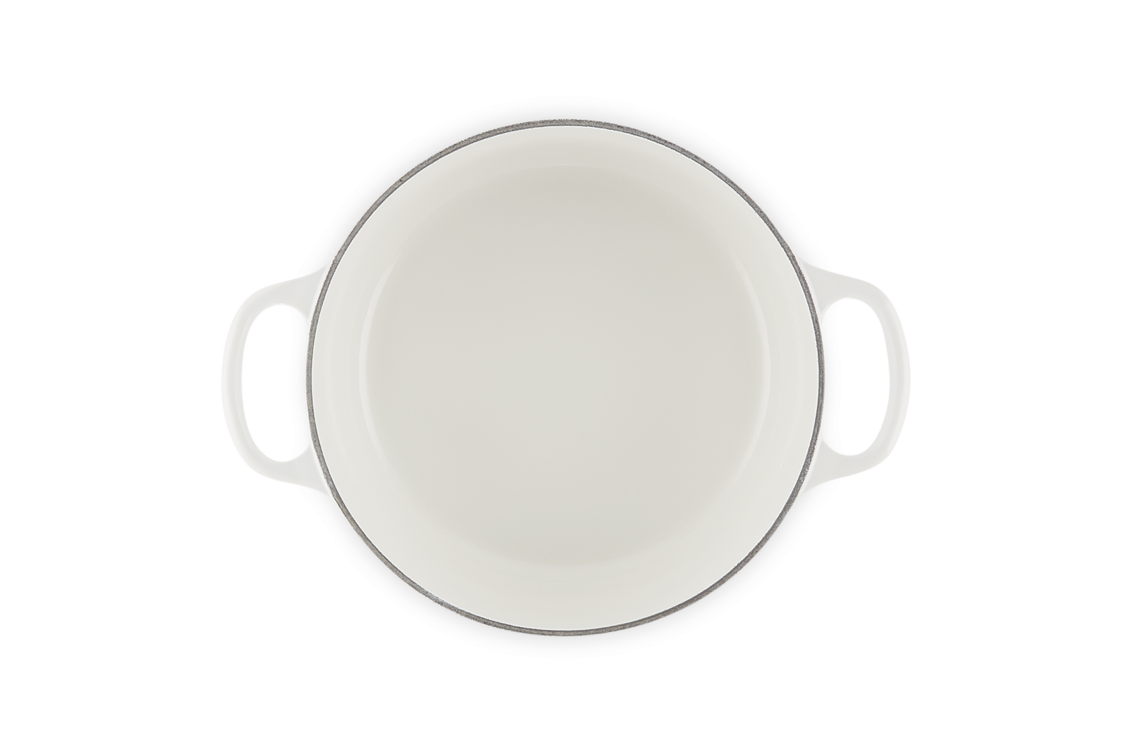 Cocotte rotonda Amour con pomolo oro in ghisa vetrificata - 22 cm, 3.3L