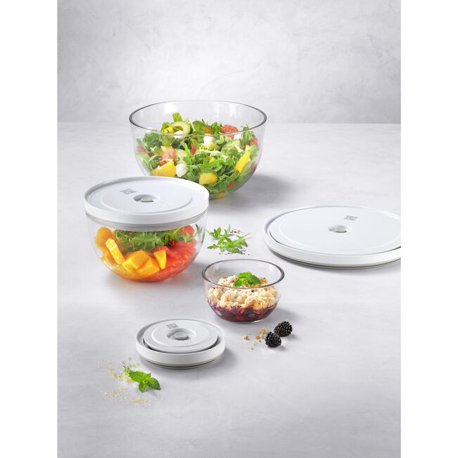 ZWILLING Fresh & Save BOWLS Set di ciotole sottovuoto S/M/L / 6-pz., vetro
