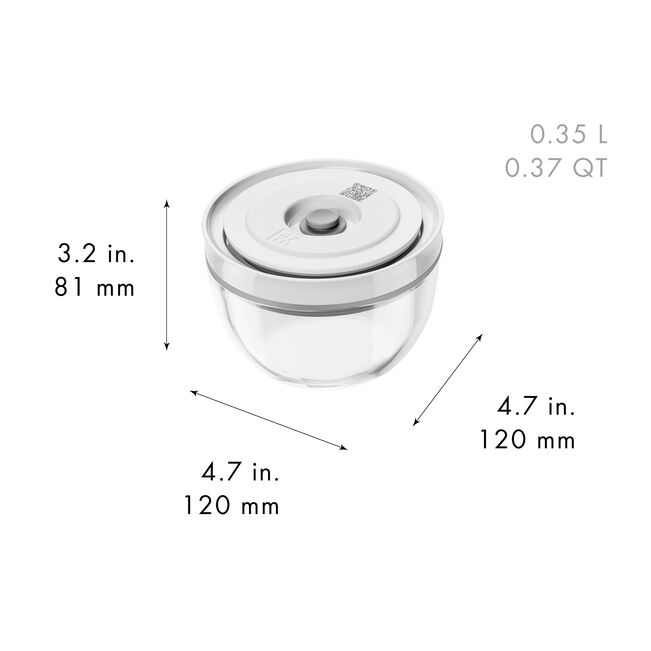 ZWILLING Fresh & Save BOWLS Set di ciotole sottovuoto S/M/L / 6-pz., vetro